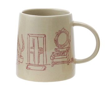 Hazel Mazel Hand Stamped Mug w Home Scene