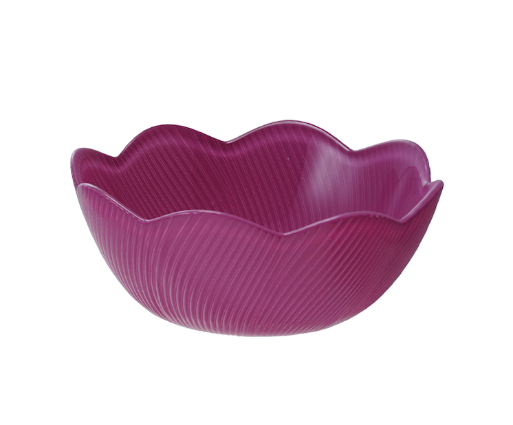 Hazel Mazel Glass Scalloped Bowls