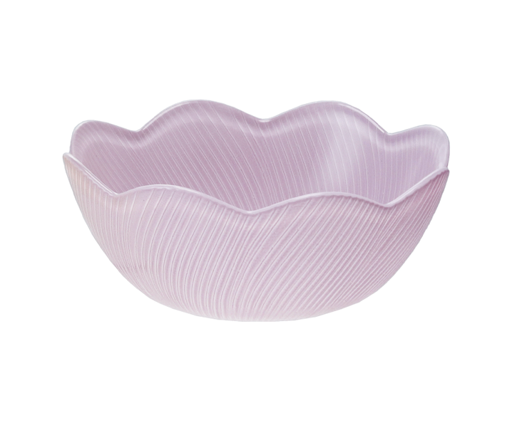 Hazel Mazel Glass Scalloped Bowls
