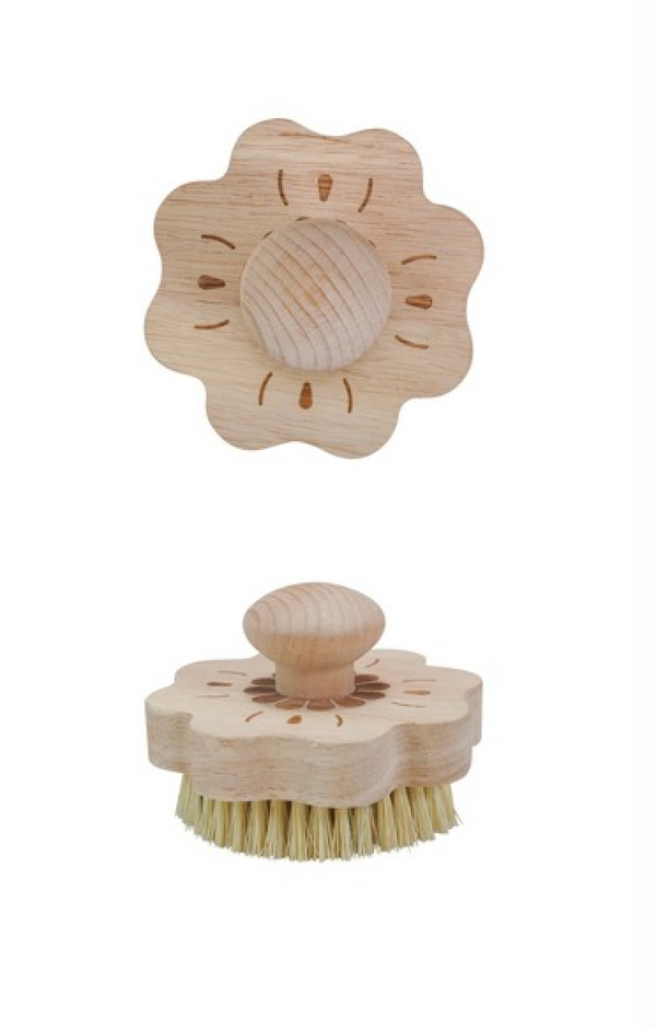 Hazel Mazel Beech Wood & Sisal Flower Brush w Handle