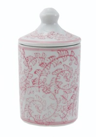 Hazel Mazel Hand-Stamped Stoneware Spice Jar w Pattern