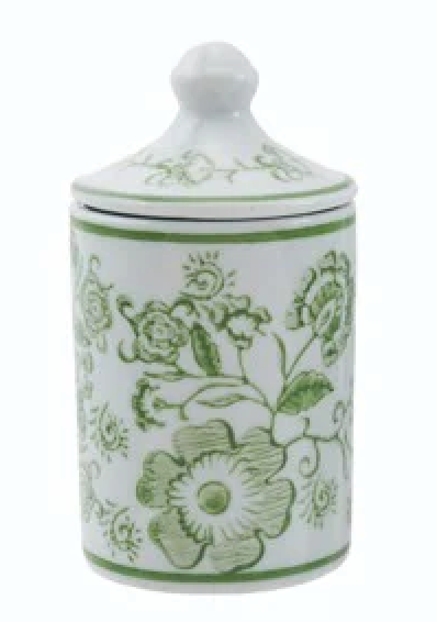 Hazel Mazel Hand-Stamped Stoneware Spice Jar w Pattern