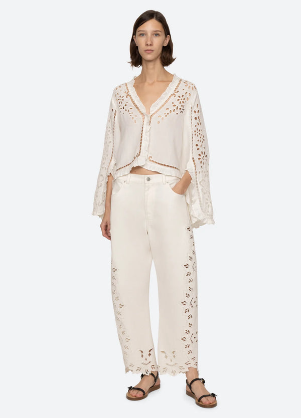 Sea NY Cavina Denim Jeans White