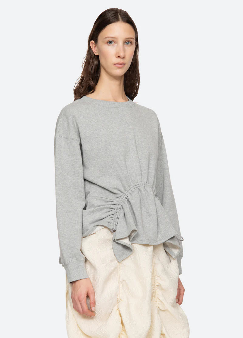 Sea NY Elegi Solid L/Slv Sweatshirt Gray