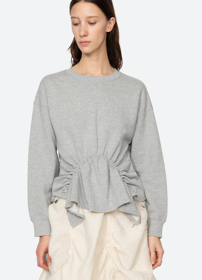 Sea NY Elegi Solid L/Slv Sweatshirt Gray