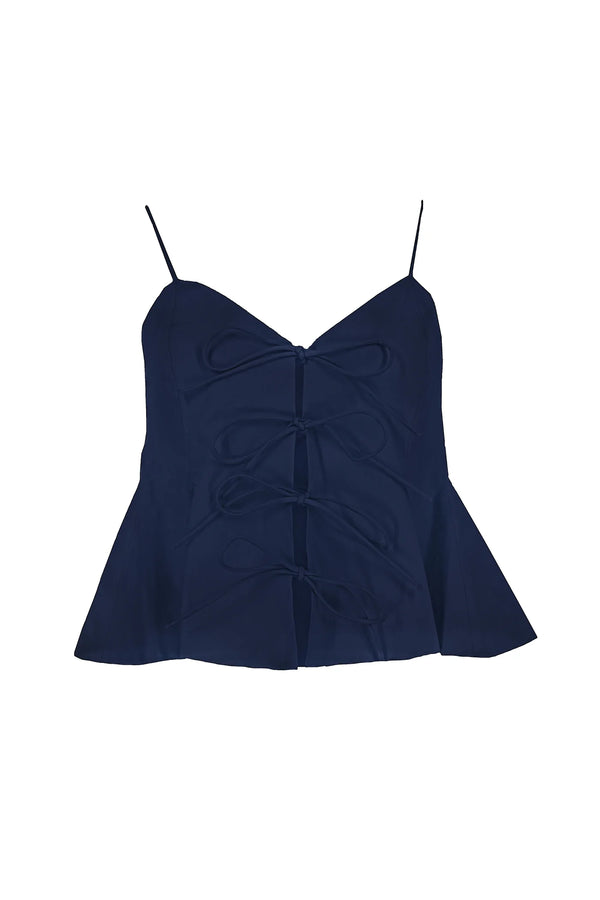 Sea NY Emmet Poplin Tank Top Navy