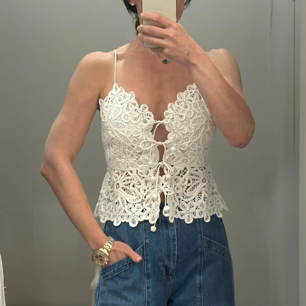 Sea NY Iyla Soutache Camisole White
