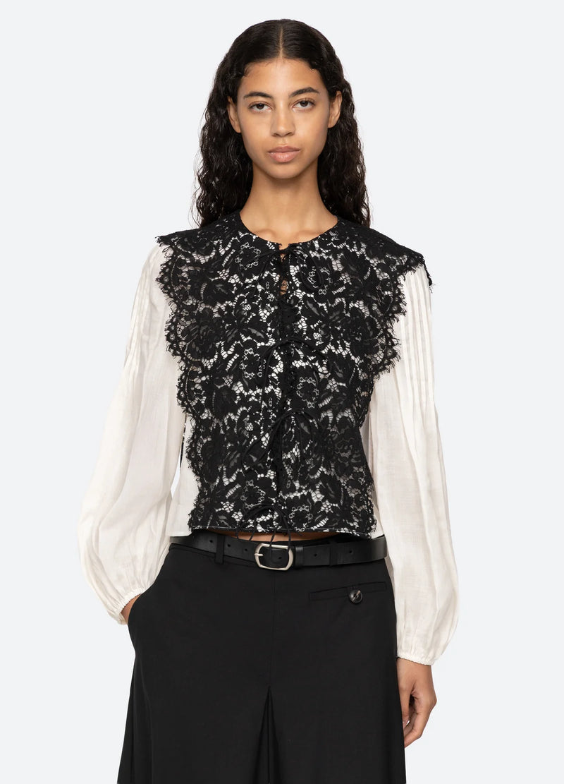 Sea NY Norabelle L/Slv Top Cream