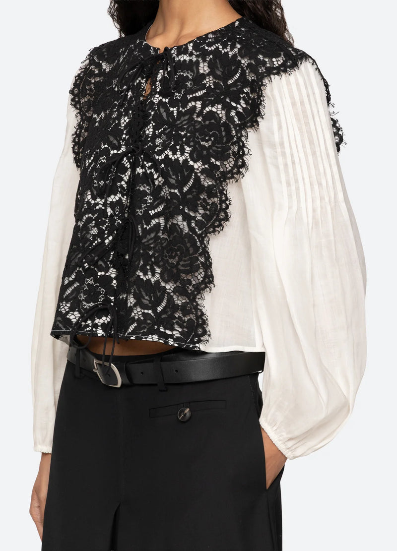 Sea NY Norabelle L/Slv Top Cream