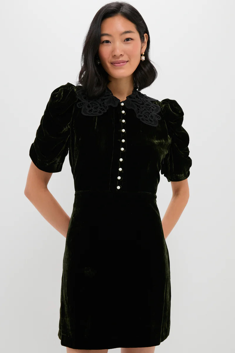 Sea NY Norabelle S/Slv Minidress Olive