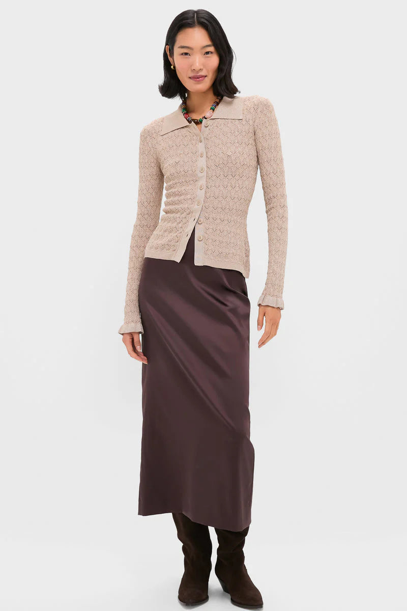 Sea NY Ruby Knit L/Slv Polo Champagne