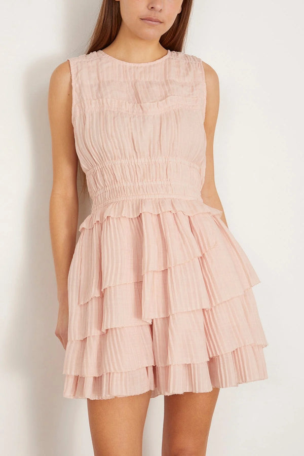 Sea NY Thalia Ramie Tank Minidress Blush