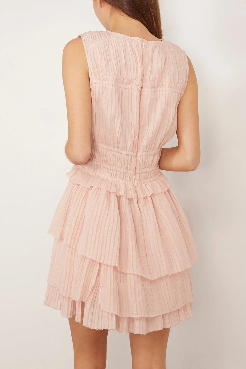 Sea NY Thalia Ramie Tank Minidress Blush