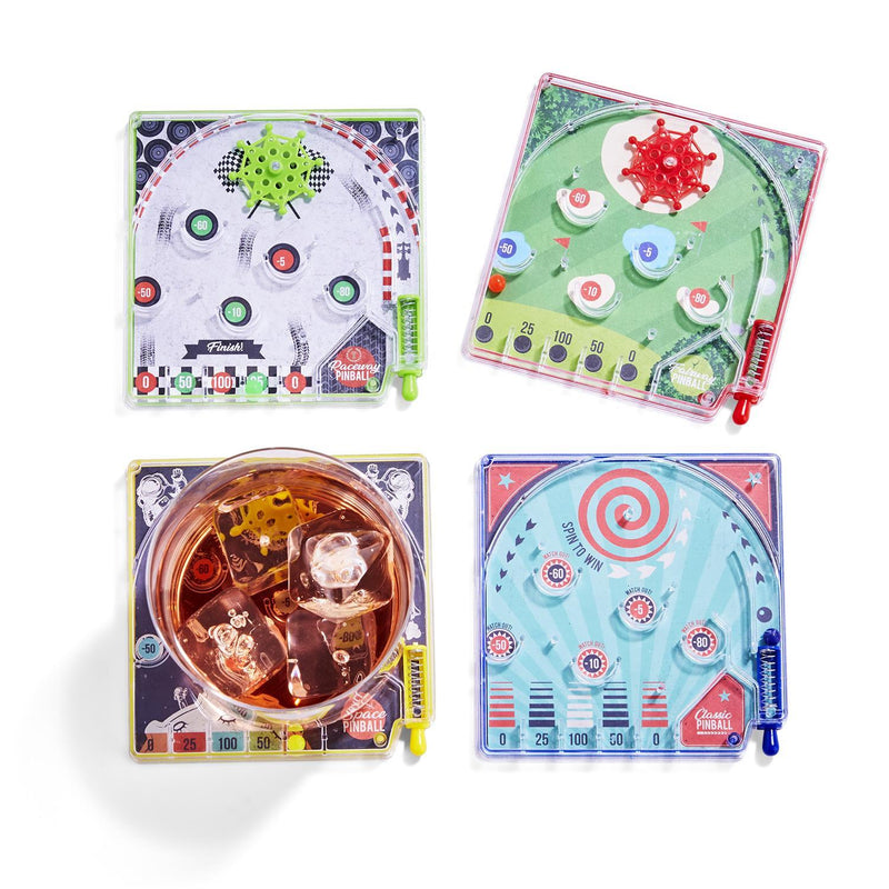 Two's Company Inc S/4 Pinball Coasters in GB Incl 4 Games