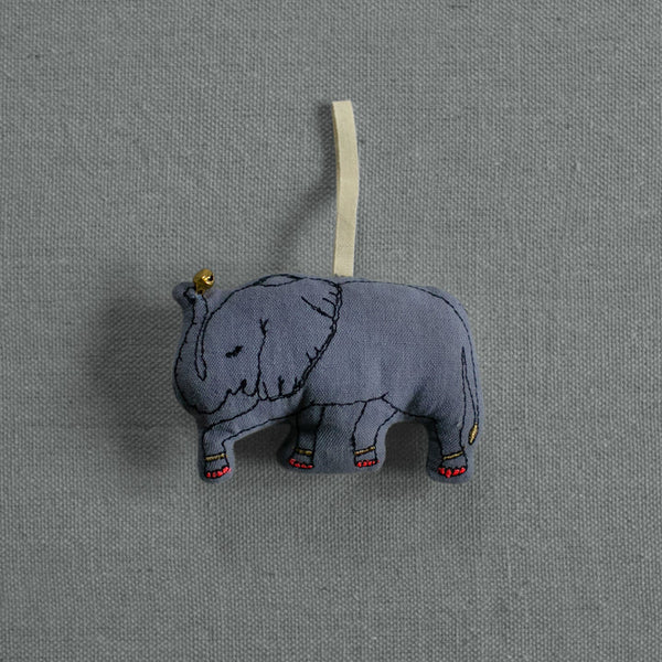 Skippy Cotton Baby Elephant, Lavender Ornament