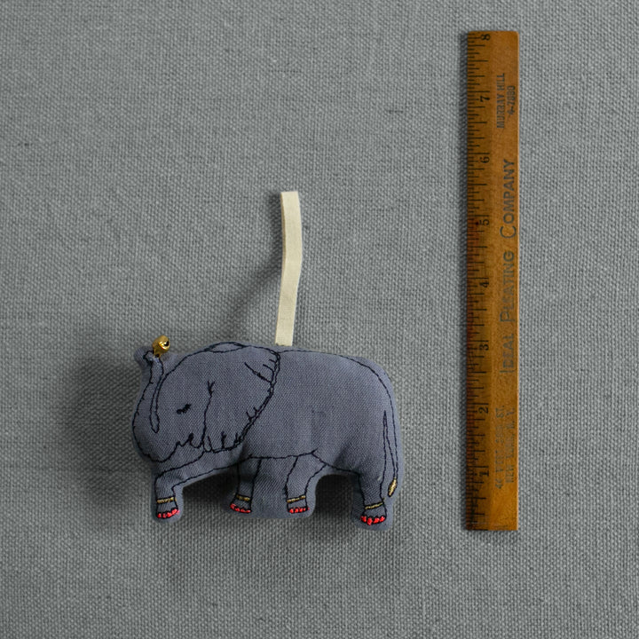 Skippy Cotton Baby Elephant, Lavender Ornament