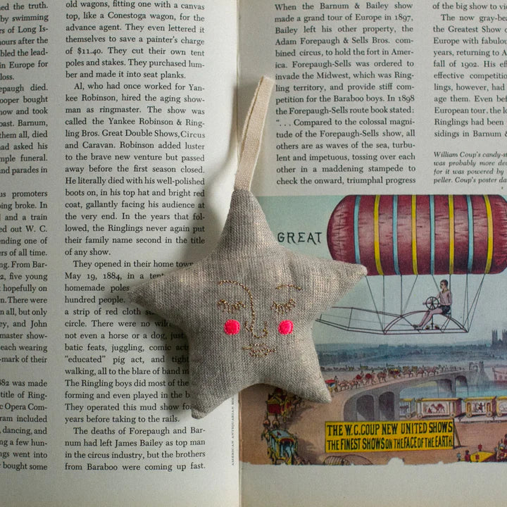 Skippy Cotton Handsome Star, Lavender Ornament