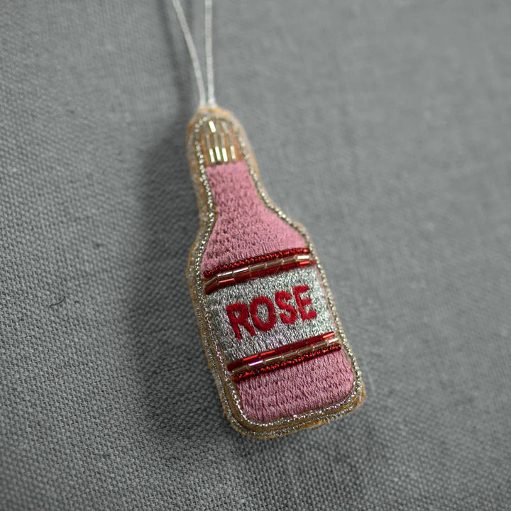 Skippy Cotton Rose Bottle Ornament