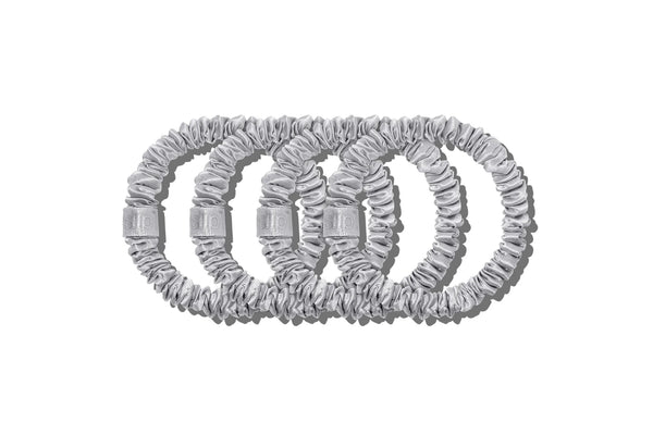 Slip assorted scrunchies - silver