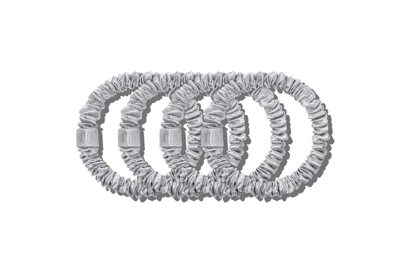 Slip assorted scrunchies - silver