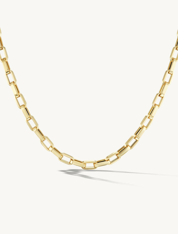 Sophie Ratner Chunky Flat Rectangular Chain Necklace