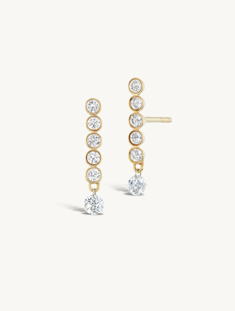 Sophie Ratner Five Diamond Line w/ Pierced Diamond Earring