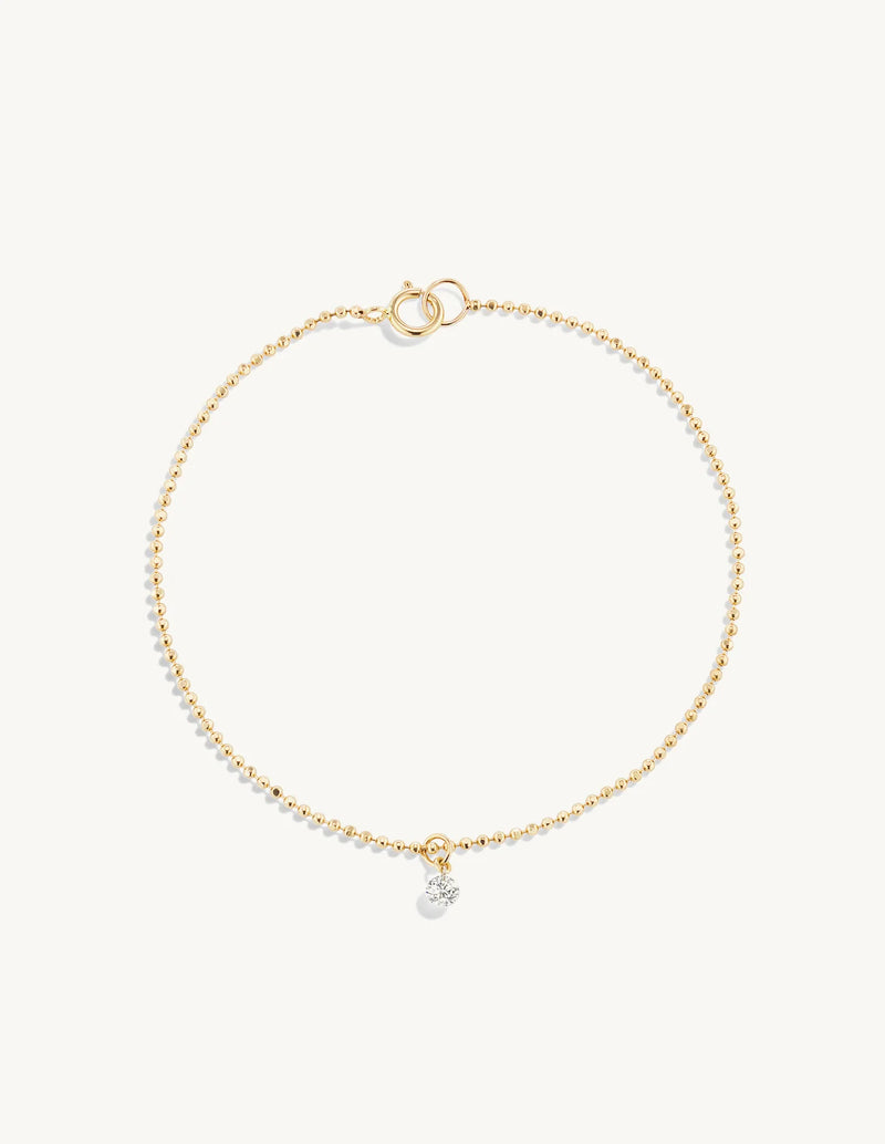 Sophie Ratner Pierced Diamond Ball Chain Bracelet