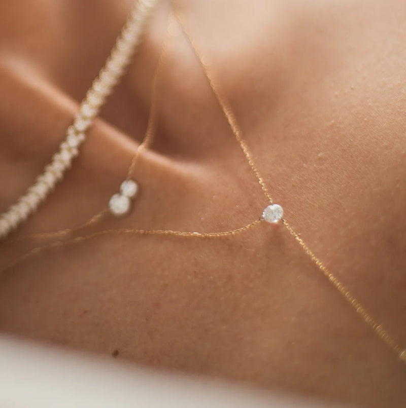 Sophie Ratner Pierced Diamond Lariat