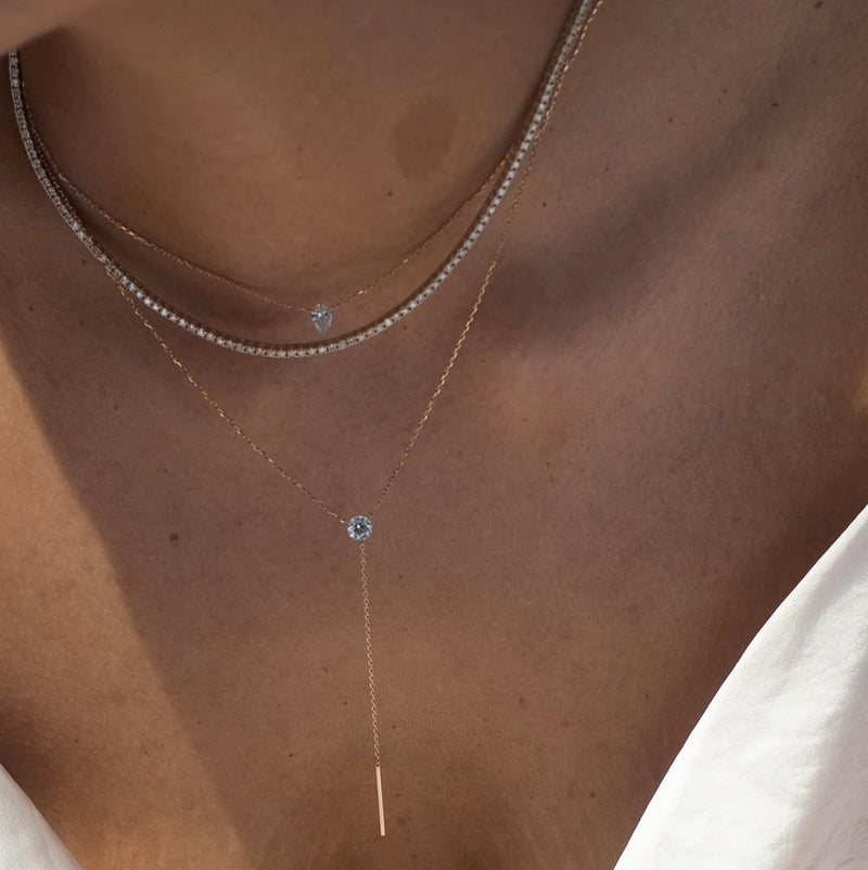 Sophie Ratner Pierced Diamond Lariat