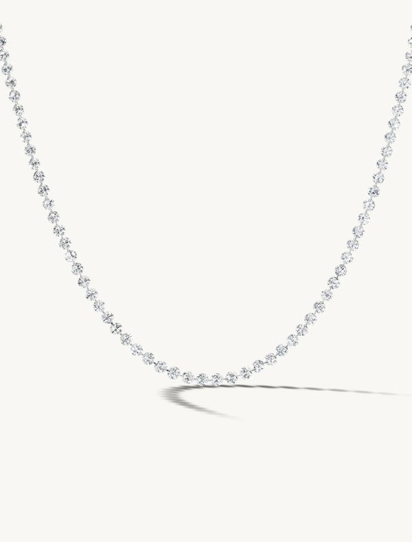 Sophie Ratner Pierced Diamond Tennis Necklace