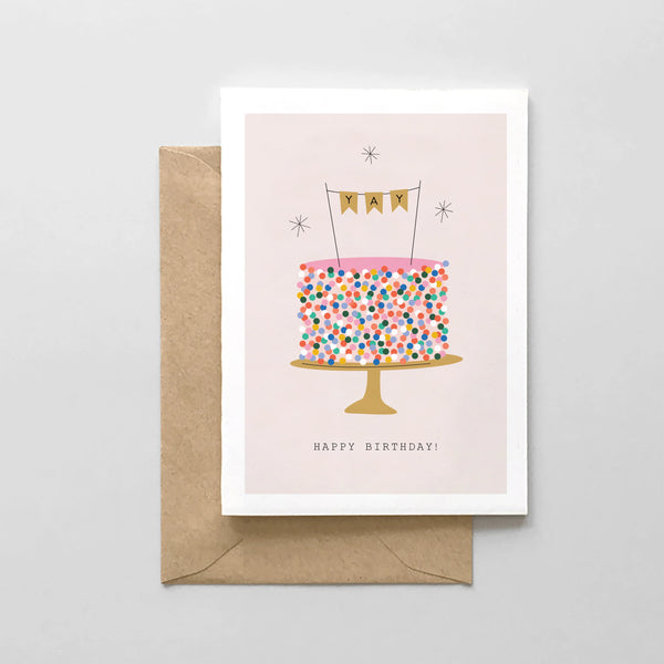 Spaghetti & Meatballs Happy Birthday Sprinkle Cake