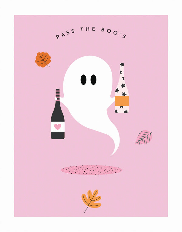 Spaghetti & Meatballs Pass The Boo's - Halloween Card
