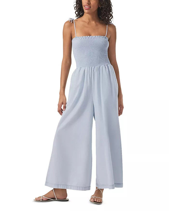 Splendid Indigo Stripe Jumpsuit Wshd