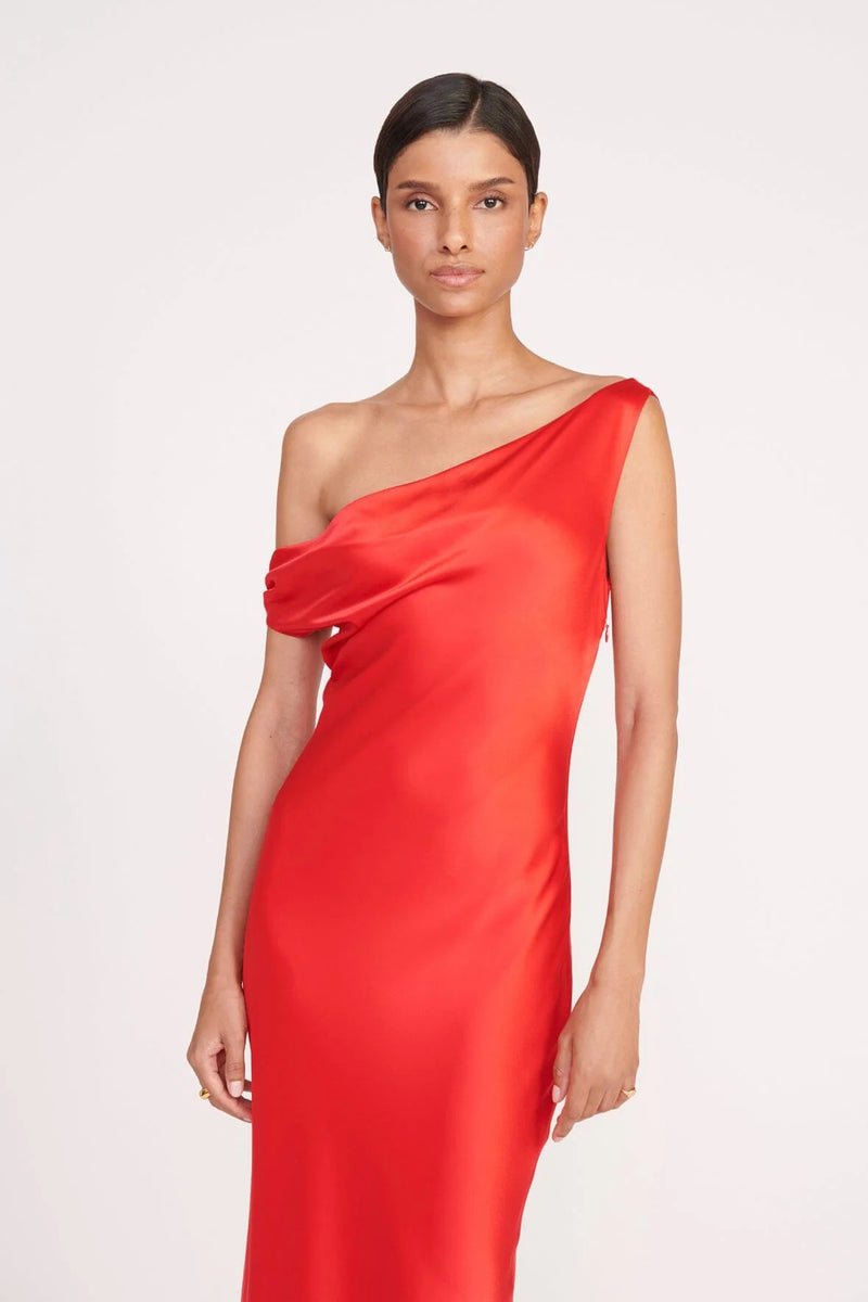 Staud Ashanti Dress Red Rose