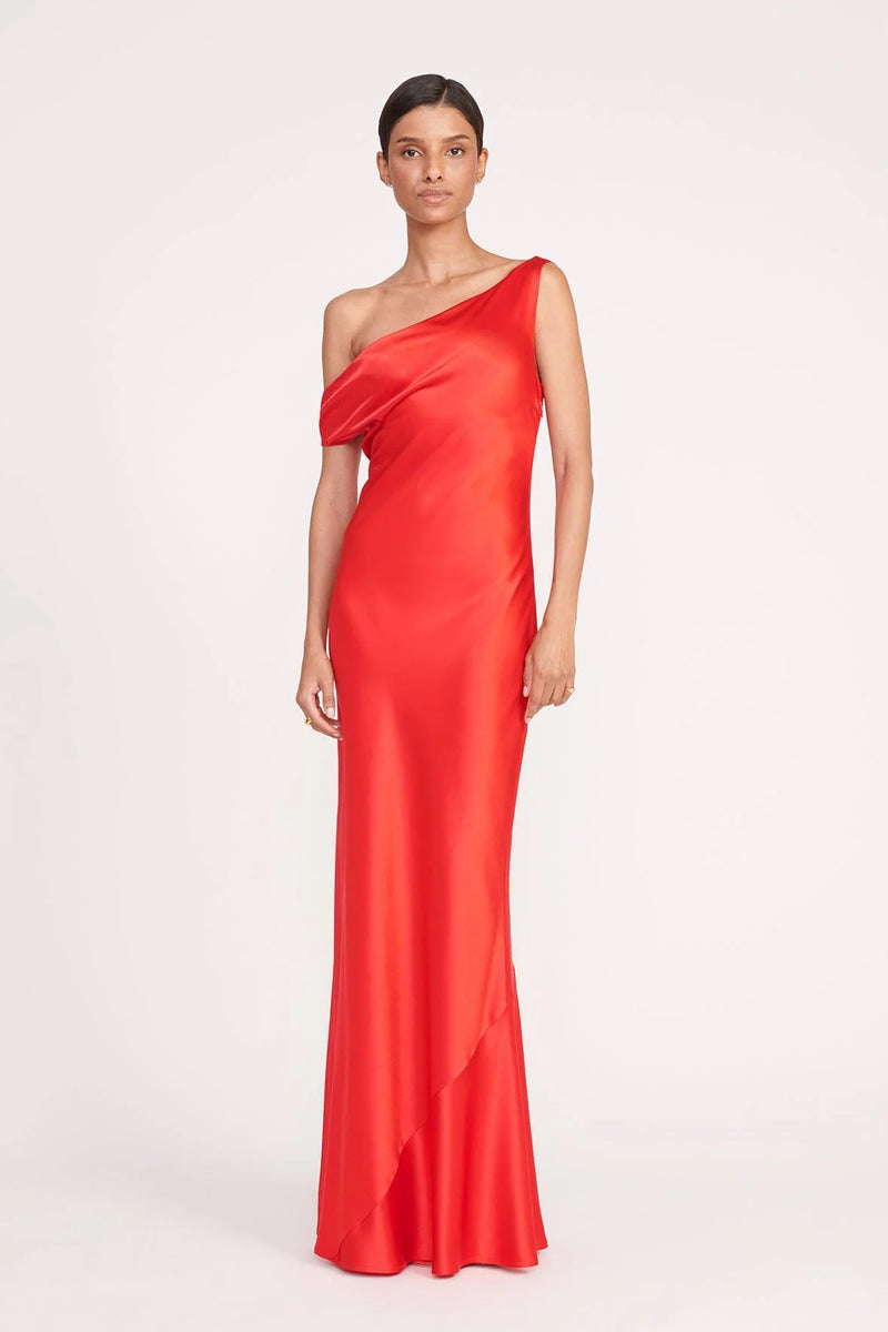 Staud Ashanti Dress Red Rose