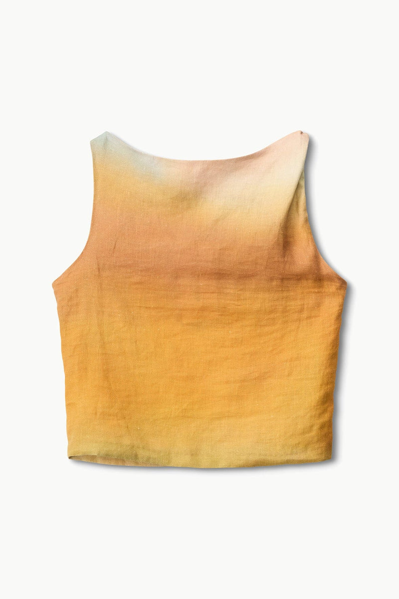 Staud Boa Linen Top Pastel Clouds