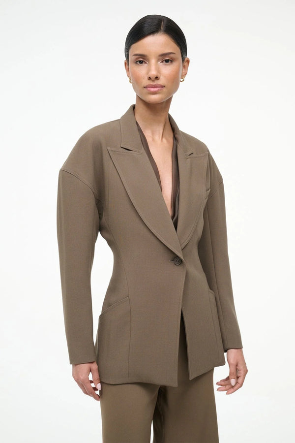 Staud  Cole Blazer Truffle