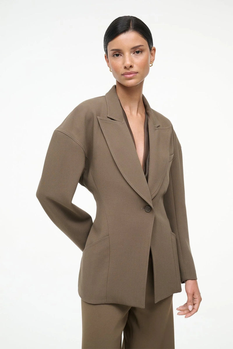 Staud  Cole Blazer Truffle