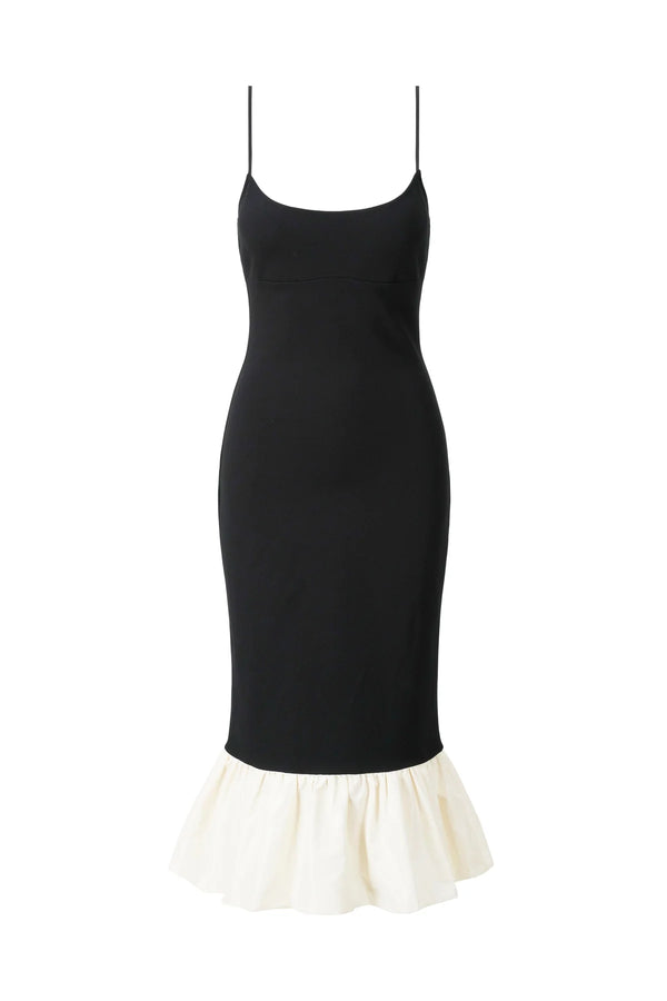 Staud Faridah Dress Black/Ivory