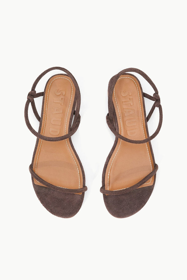 Staud Laurel Sandal Mahogany