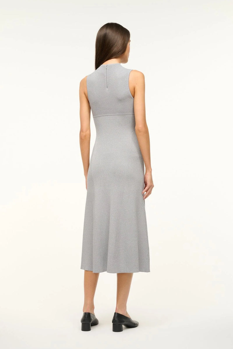 Staud Malachite Dress Speckle Grey