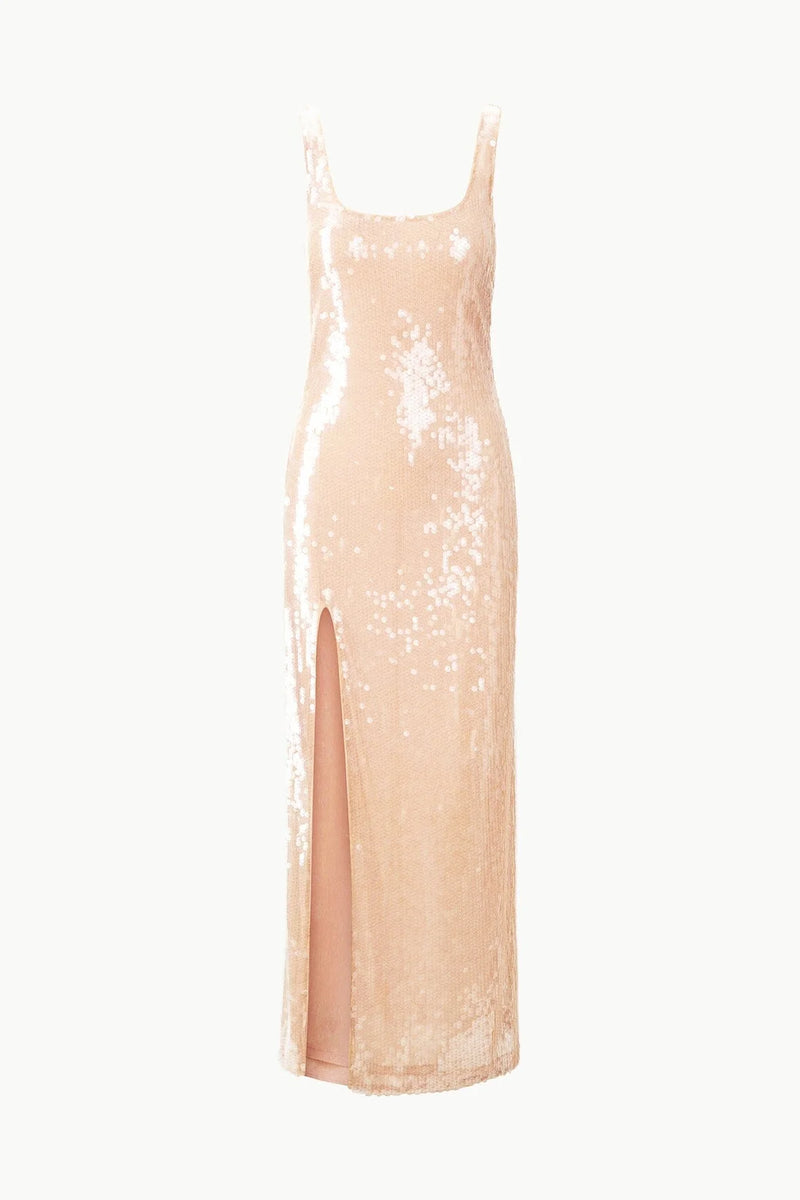 Staud Maxi Le Sable Dress Beige