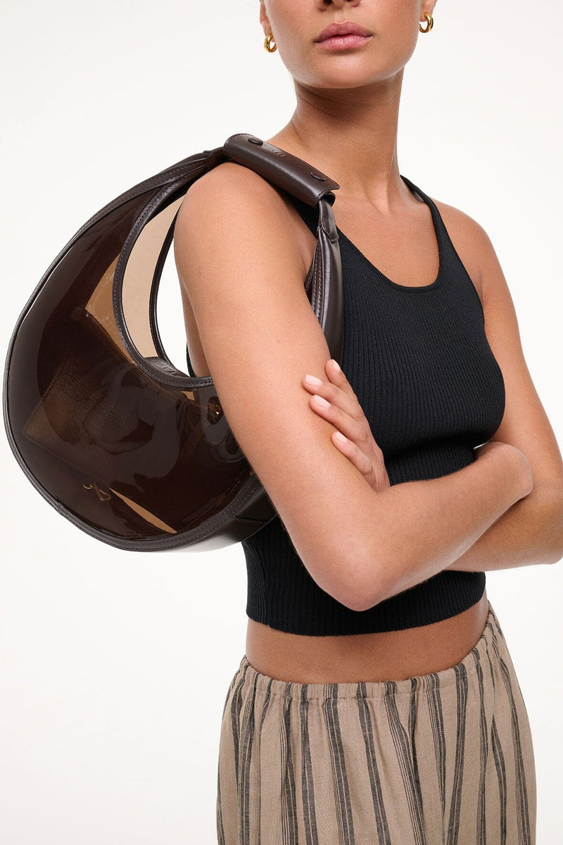 Staud Moon Tote Bag Espresso