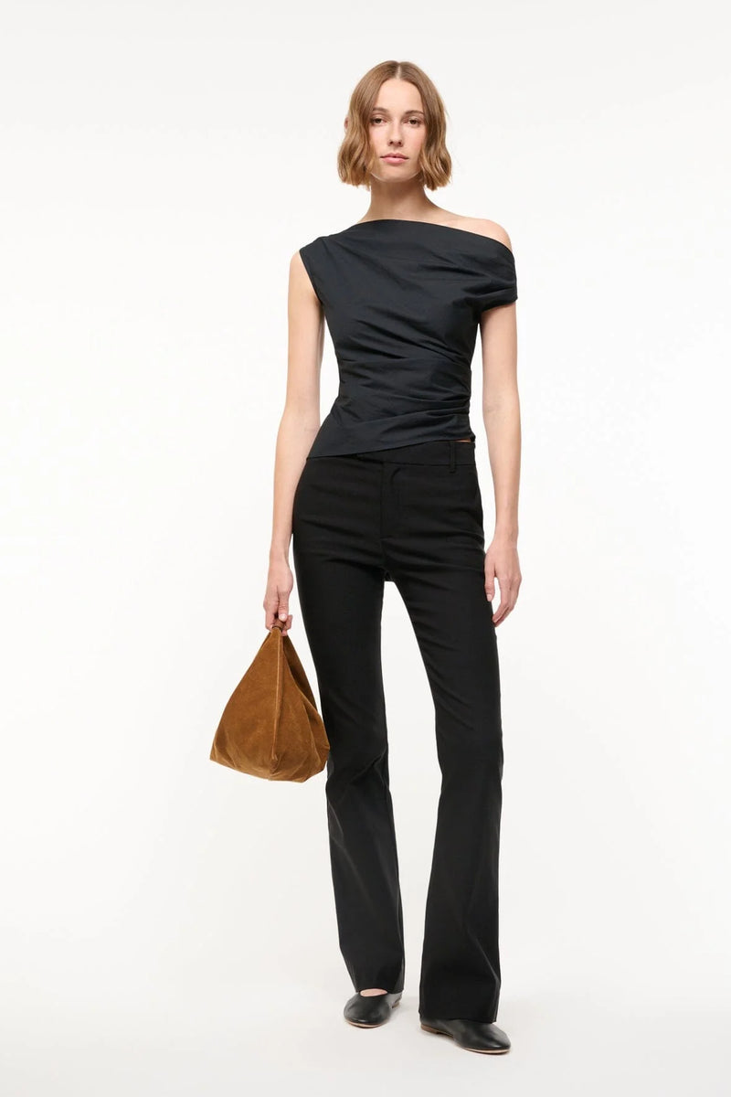 Staud Phare Silk Top Black