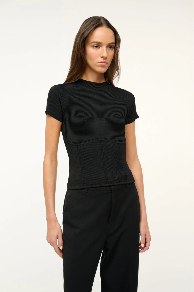 Staud Tigereye Top Black