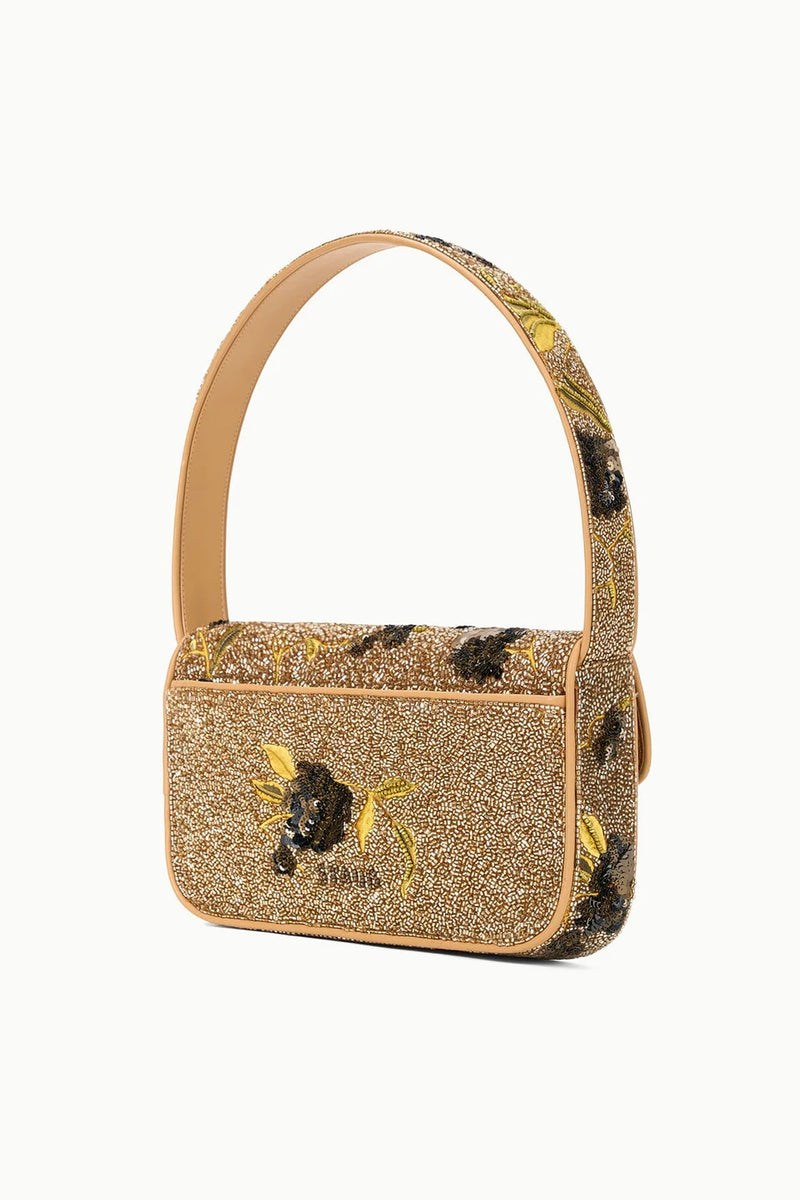 Staud Tommy Beaded Bag Vintage Floral