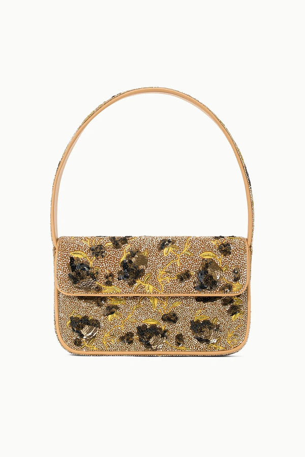 Staud Tommy Beaded Bag Vintage Floral