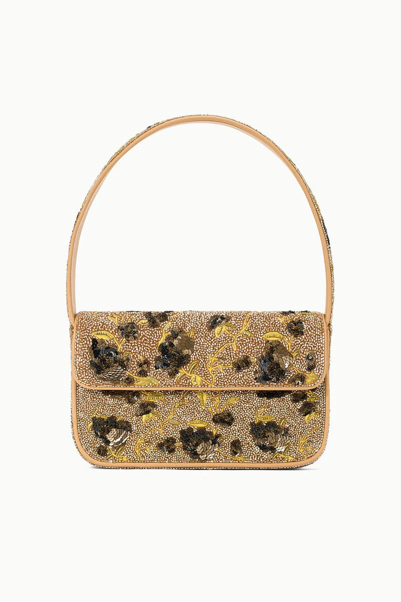 Staud Tommy Beaded Bag Vintage Floral