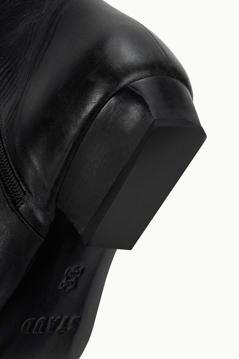 Staud Wally Flat Ankle Boot Black