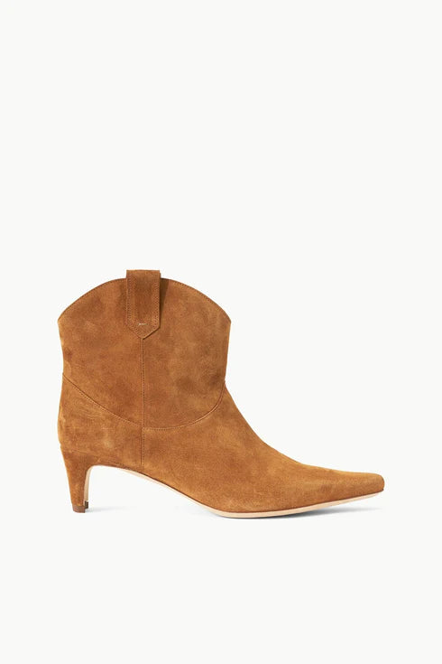 Staud Western Wally Ankle Boot Tan